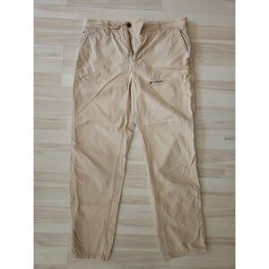 Shipmen Supply CPO Provisions Pants, Men's 33W, Khaki/Beige 100% Cotton Ripped